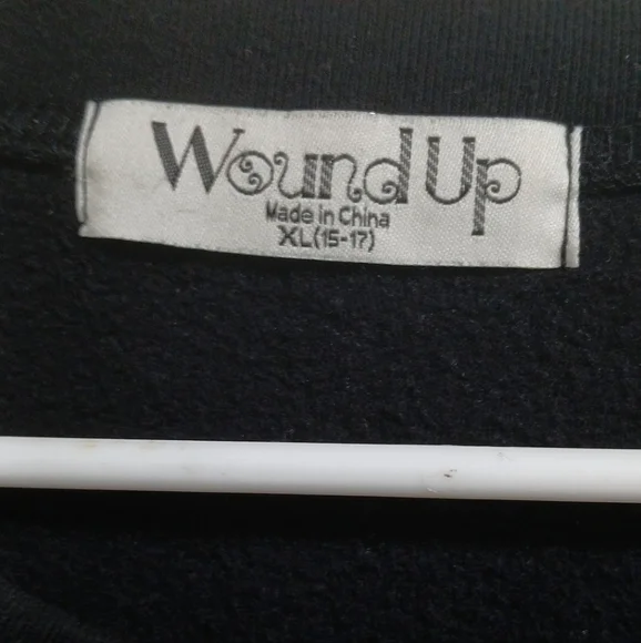 Wound Up Black Graphic Crewneck Sweater - Picture 3 of 3